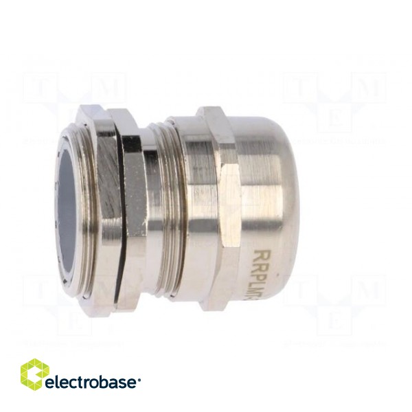 Cable gland | M32 | 1.5 | IP68 | brass | Body plating: nickel | RRPL image 7