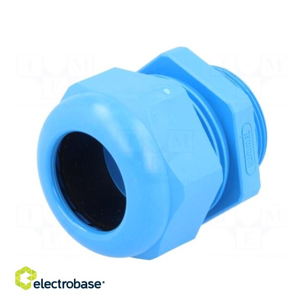 Cable gland | M32 | 1.5 | IP68 | polyamide | blue | UL94V-0 | HSK-K image 2