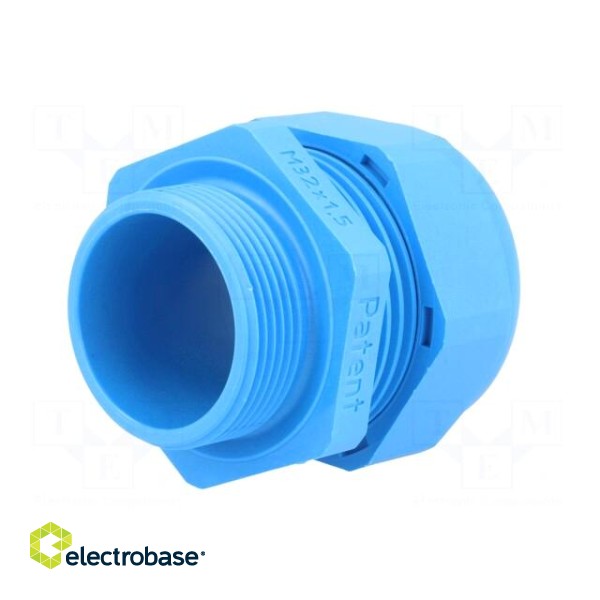 Cable gland | M32 | 1.5 | IP68 | polyamide | blue | UL94V-0 | HSK-K image 6