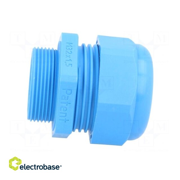 Cable gland | M32 | 1.5 | IP68 | polyamide | blue | UL94V-0 | HSK-K image 7