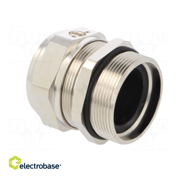 Cable gland | M40 | 1,5 | IP68 | Mat: brass | Body plating: nickel фото 4