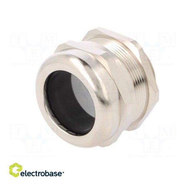 Cable gland | M40 | 1,5 | IP68 | Mat: brass | Body plating: nickel фото 2