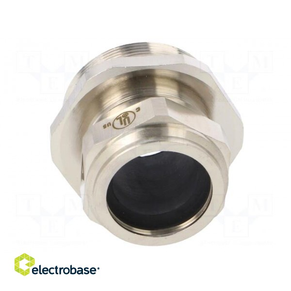 Cable gland | M50 | 1,5 | IP68 | Mat: brass | Body plating: nickel фото 5