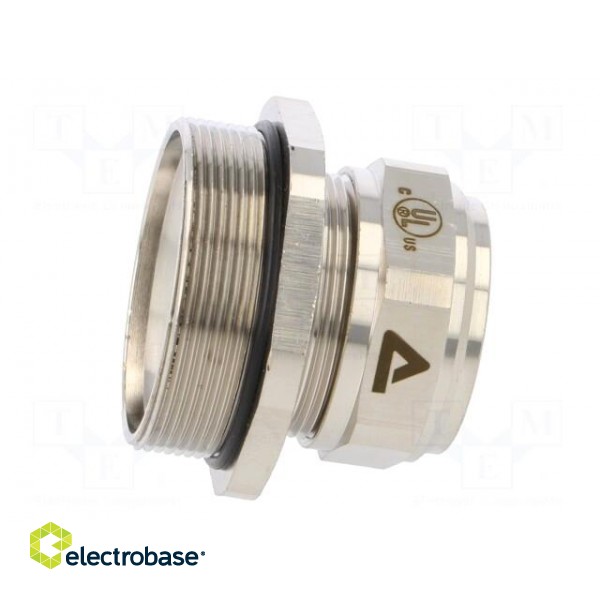 Cable gland | M50 | 1,5 | IP68 | Mat: brass | Body plating: nickel фото 3