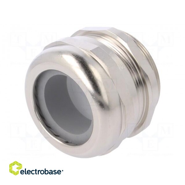 Cable gland | M50 | 1,5 | IP68 | Mat: brass | Body plating: nickel image 1