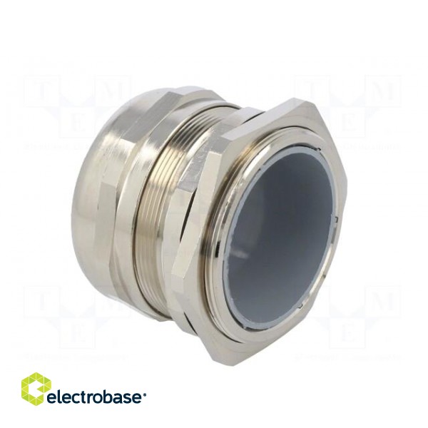 Cable gland | M63 | 1.5 | IP68 | brass | Body plating: nickel | RRPL image 4