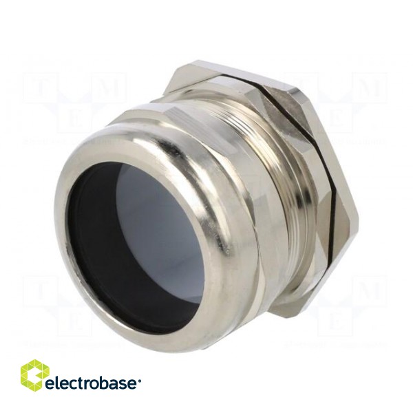 Cable gland | M63 | 1.5 | IP68 | brass | Body plating: nickel | RRPL image 1