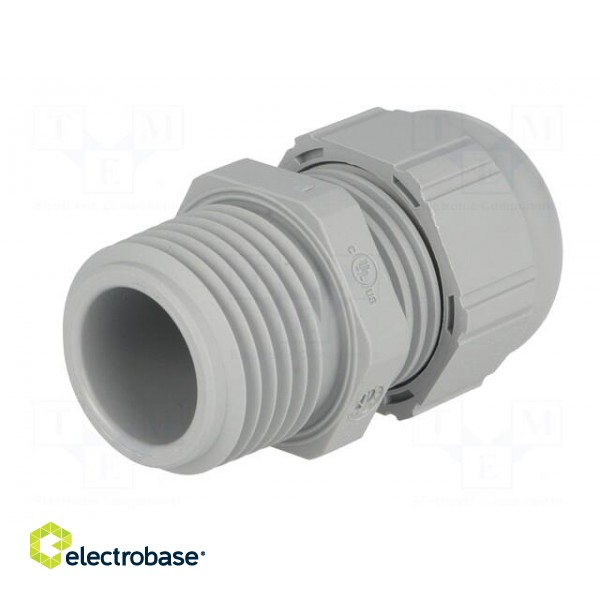 Cable gland | NPT1/2" | IP68 | Mat: polyamide | grey image 6