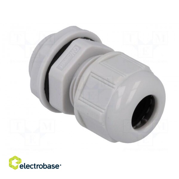 Cable gland | PG11 | IP68 | polyamide | light grey | UL94V-2 | GWconnect image 8