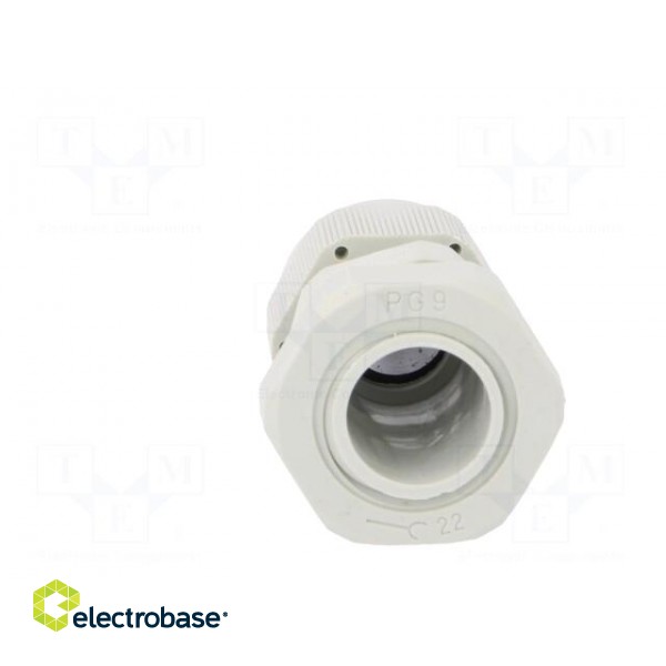 Cable gland | PG9 | IP67 | Mat: polyamide | grey | Conform to: DIN 40430 image 5