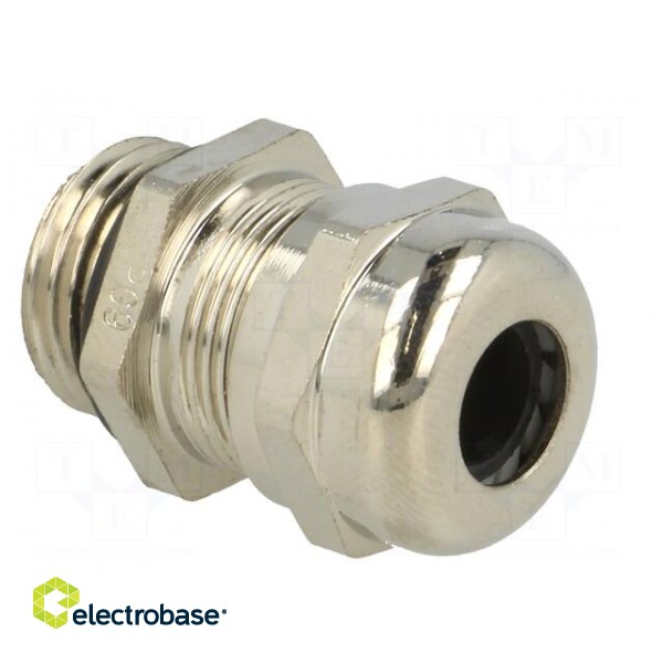 Cable gland | PG9 | IP68 | brass | Body plating: nickel image 8