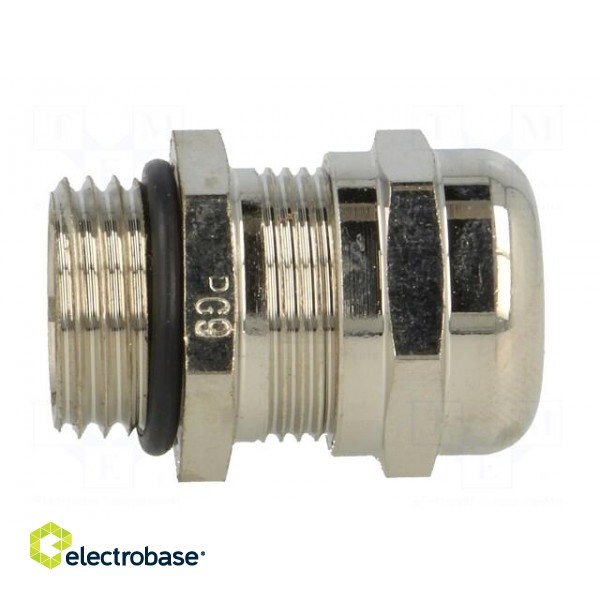 Cable gland | PG9 | IP68 | Mat: brass | Body plating: nickel фото 7