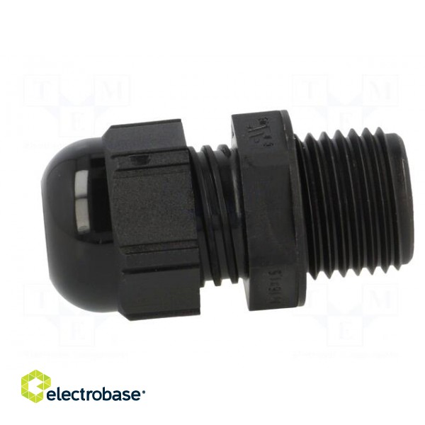 Cable gland | with long thread | M16 | 1.5 | IP68 | polyamide | black image 3
