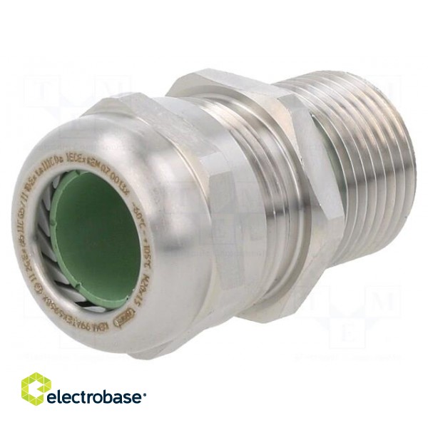 Cable gland | with long thread | M20 | 1.5 | IP68 | stainless steel image 1