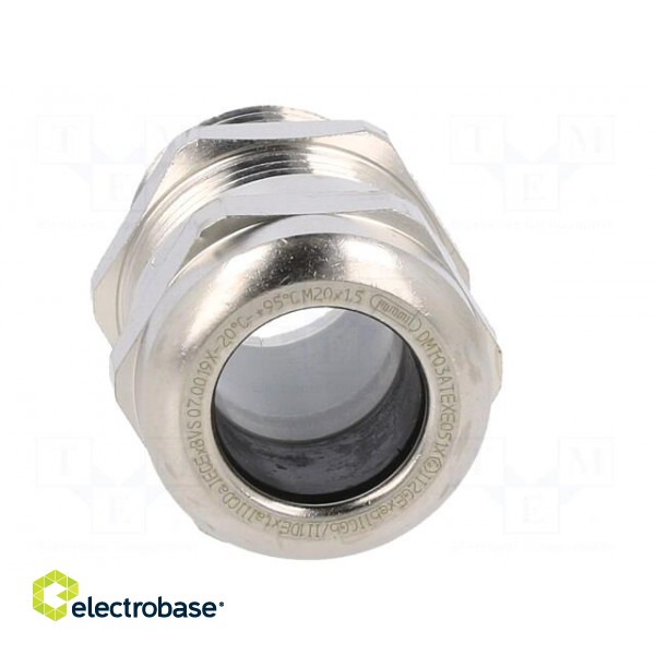 Cable gland | with long thread | M20 | 1.5 | IP68 | brass | HSK-M-Ex paveikslėlis 9