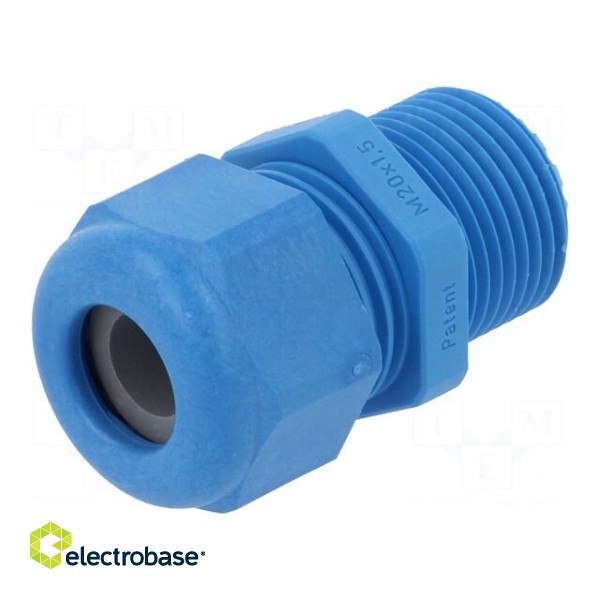 1.5 IP68 Mat: polyamide Cable gland with long thread M12 