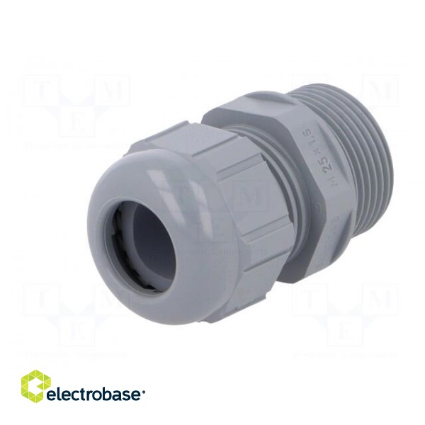 Cable gland | with long thread | M25 | 1,5 | IP68,IP69K | dark grey paveikslėlis 2