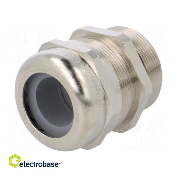 Cable gland | with long thread | M40 | 1.5 | IP68 | Mat: brass image 1