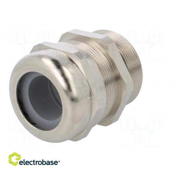 Cable gland | with long thread | M40 | 1.5 | IP68 | Mat: brass image 2