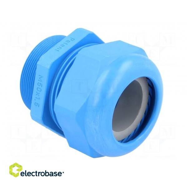 Cable gland | with long thread | M50 | 1,5 | IP68 | Mat: polyamide | blue image 8