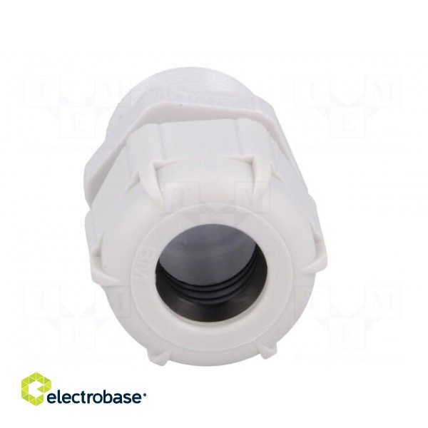 Cable gland | with long thread | PG16 | IP68 | Mat: polyamide | grey image 9