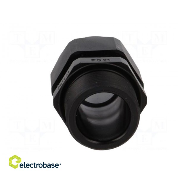 Cable gland | with long thread | PG21 | IP68 | Mat: polyamide | black image 5