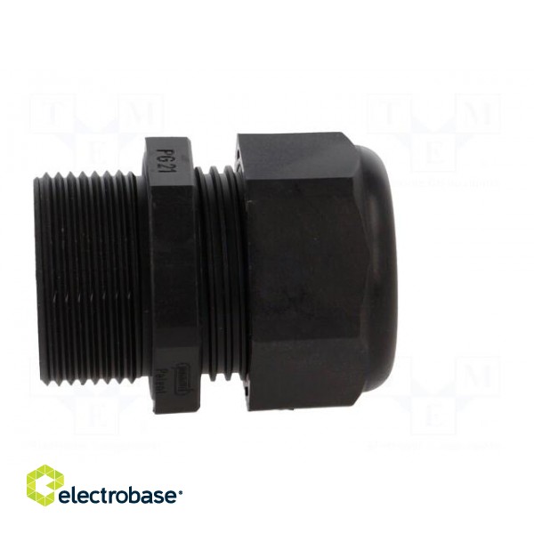 Cable gland | with long thread | PG21 | IP68 | Mat: polyamide | black image 7