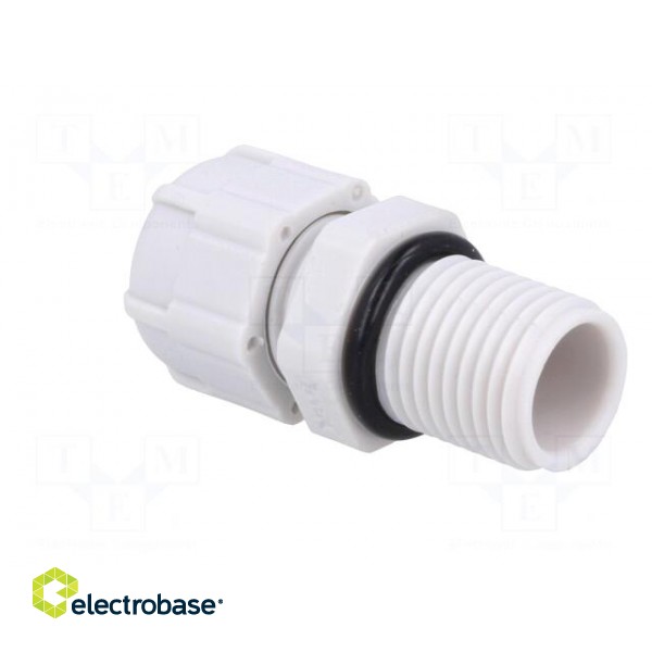 Cable gland | with long thread | PG7 | IP68 | Mat: polyamide | grey image 4