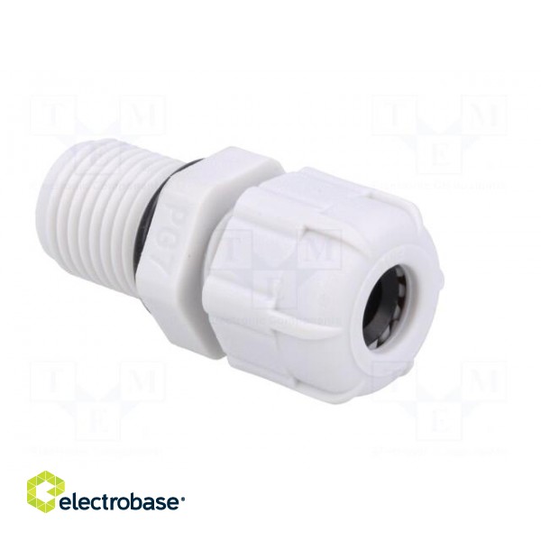Cable gland | with long thread | PG7 | IP68 | Mat: polyamide | grey image 8