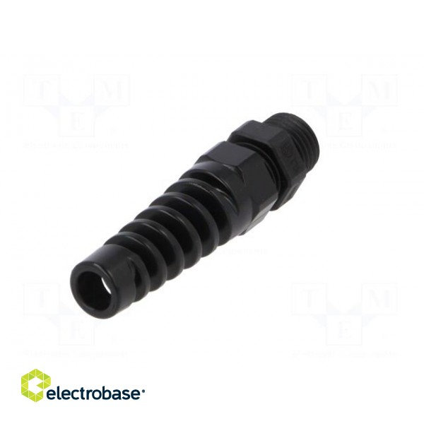 Cable gland | with strain relief | PG7 | IP68 | Mat: polyamide | black paveikslėlis 6