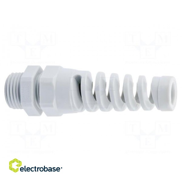 Cable gland | with strain relief | M25 | 1.5 | IP68 | polyamide | grey