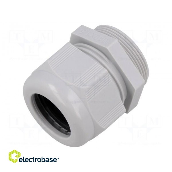 Cable gland | without nut | M40 | 1.5 | IP68 | polyamide | light grey