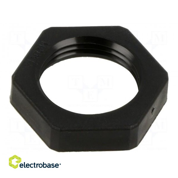 Nut | M20 | polyamide | black | Pitch: 1.5