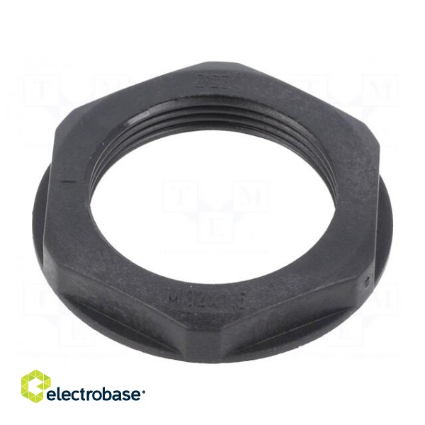 Nut | M32 | polyamide | black | -20÷90°C | Thread: metric | Pitch: 1.5