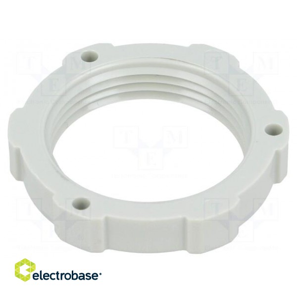 Nut | PG21 | polystyrene | Thk: 7mm | Spanner: 36mm | light grey image 2