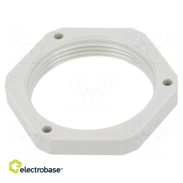 Nut | PG29 | polystyrene | Thk: 7mm | Spanner: 46mm | light grey