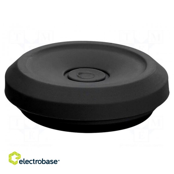 Grommet | elastomer thermoplastic TPE | black | -25÷35°C | 12÷24mm