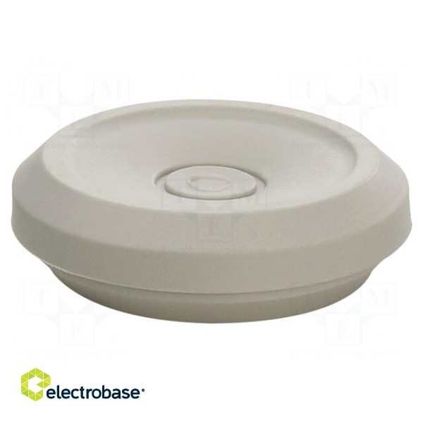 Grommet | elastomer thermoplastic TPE | grey | -25÷35°C | 12÷24mm