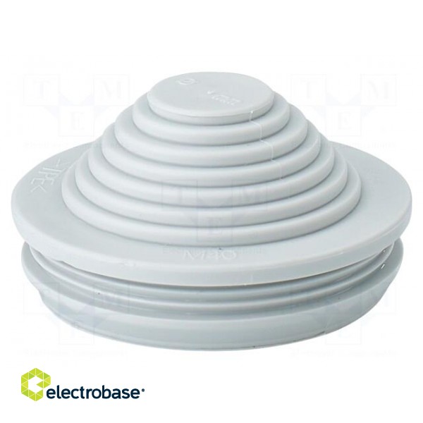 Grommet | elastomer thermoplastic TPE | grey | -25÷35°C | 13÷34mm