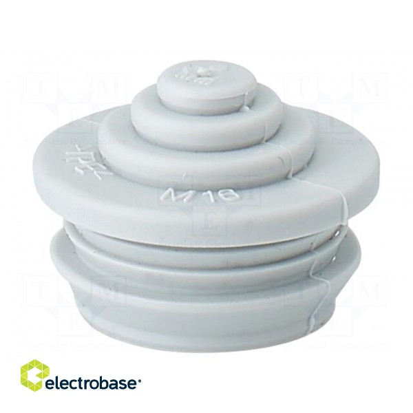 Grommet | elastomer thermoplastic TPE | grey | -25÷35°C | 3.5÷12mm