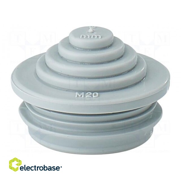 Grommet | elastomer thermoplastic TPE | grey | -25÷35°C | 5÷16mm