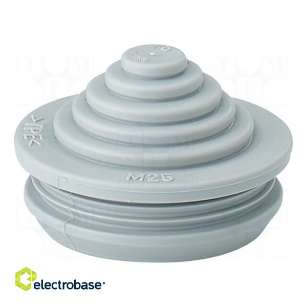 Grommet | elastomer thermoplastic TPE | grey | -25÷35°C | 5÷21mm