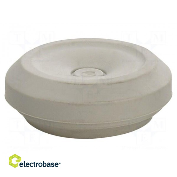 Grommet | elastomer thermoplastic TPE | grey | -25÷35°C | 8÷17mm