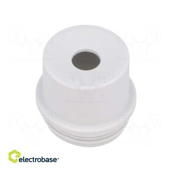 Grommet | elastomer thermoplastic TPE | grey | -35÷60°C | UL94HB image 1