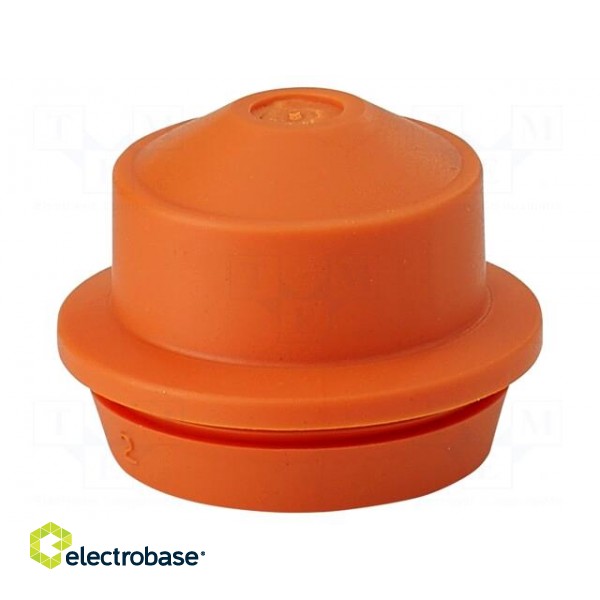 Grommet | elastomer thermoplastic TPE | orange | 9÷17mm | IP65,IP66