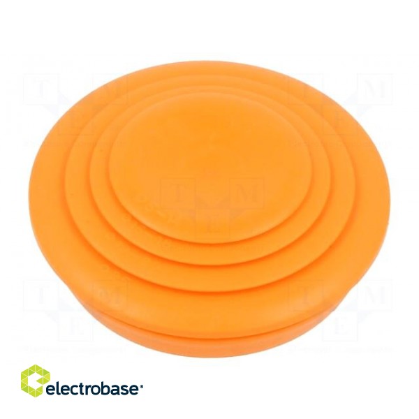 Grommet | elastomer thermoplastic TPE | orange | Øcable: 0÷28mm