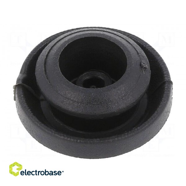 Grommet | Ømount.hole: 12mm | elastomer thermoplastic TPE | black image 2