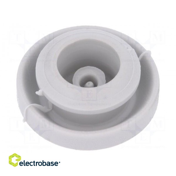 Grommet | Ømount.hole: 12mm | elastomer thermoplastic TPE | grey image 2