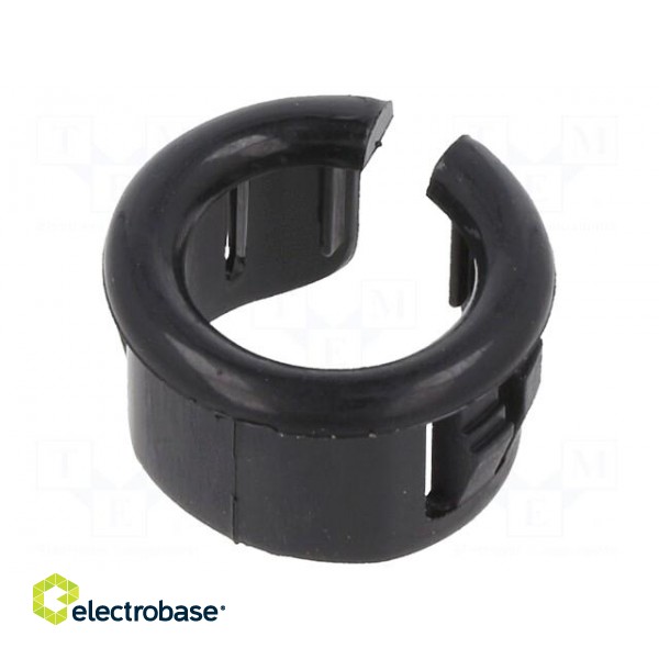 Grommet | Ømount.hole: 14.3mm | Øhole: 9.91mm | black | UL94V-2