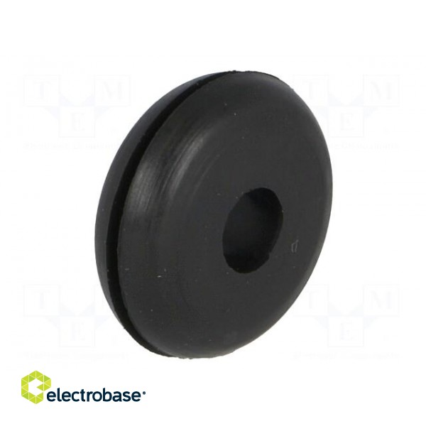 Grommet | Ømount.hole: 14mm | Øhole: 6mm | rubber | black image 8
